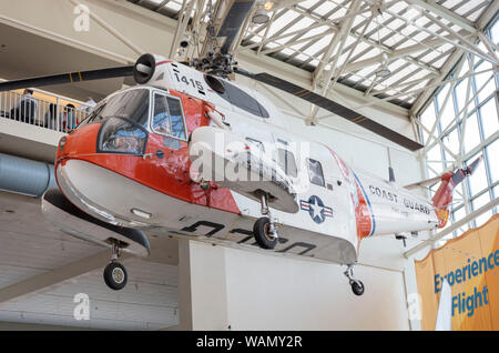 Sikorsky HH-52Meereswächterin, Boeing Museum der Flug, Boeing, Tukwila, Washington State, USA Stockfoto
