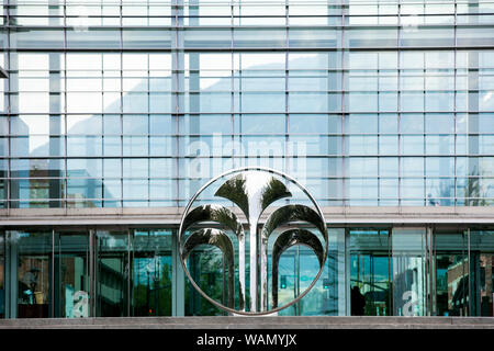 Ein logo Zeichen außerhalb des Hauptquartiers von Nu Skin Enterprises in Provo, Utah am 29. Juli 2019. Stockfoto