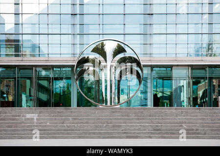 Ein logo Zeichen außerhalb des Hauptquartiers von Nu Skin Enterprises in Provo, Utah am 29. Juli 2019. Stockfoto