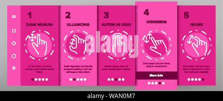 Farbe streichen berührt Vektor Onboarding Stock Vektor