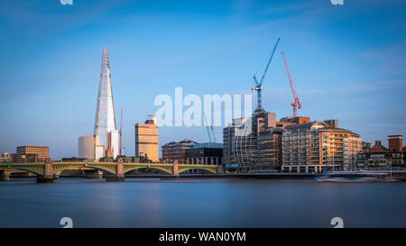 London, Großbritannien. 20. August 2019. Der Shard als aus dem Norden Bank gesehen. Credit: Stephen Chung/Alamy Stockfoto