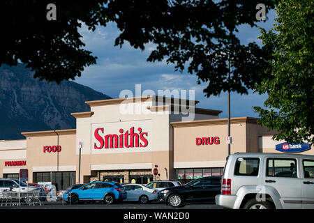 Ein logo Zeichen außerhalb des Smith Nahrung und Droge retail Grocery Store Lage in Orem, Utah am 29. Juli 2019. Stockfoto