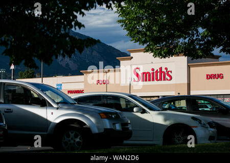 Ein logo Zeichen außerhalb des Smith Nahrung und Droge retail Grocery Store Lage in Orem, Utah am 29. Juli 2019. Stockfoto