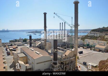 Delimara power station Marsaxlokk Stockfoto