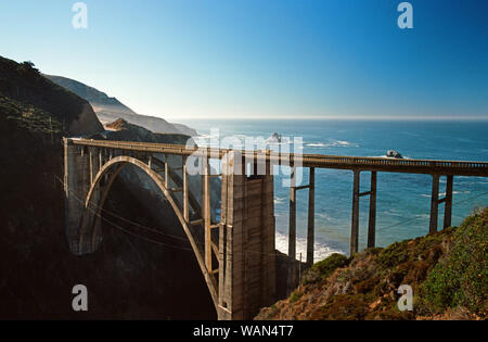 Bixby Creek Bridge in Big Sur, Kalifornien Stockfoto