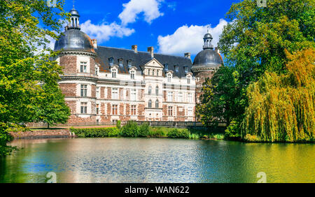 Große Schlösser der Loire in Frankreich, Chateau de Serrant in der Nähe von Zorn Stockfoto