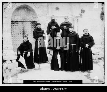 Kostüme und Zeichen, usw. Franziskaner Mönche Stockfoto