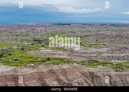 Badlands National Park, Pinnacles übersehen, South Dakota, USA, von Bruce Montagne/Dembinsky Foto Assoc Stockfoto