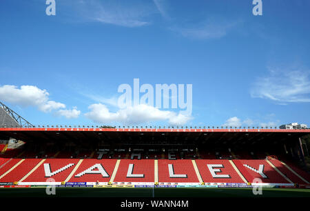 Allgemeine Ansicht der Valley Stadium vor der Sky Bet Championship match Im Valley, London. Stockfoto