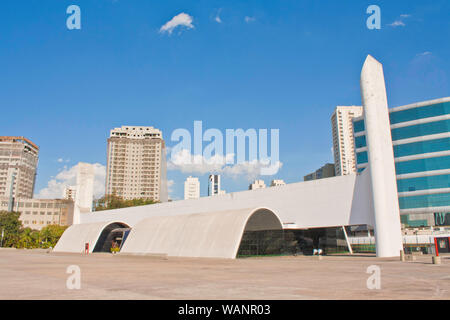 Lateinamerika Memorial, Barra Funda, São Paulo, Brasilien Stockfoto