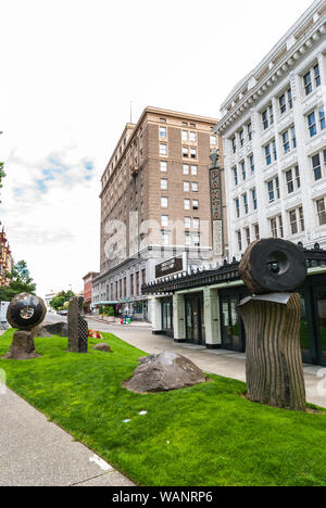 Das Pantages Theater von B. Marcus Priteca, Architekt in Tacoma, Washington. Stockfoto