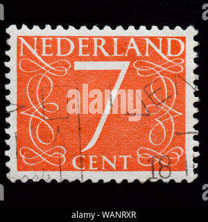 Niederlande Briefmarke-numeral Stockfoto