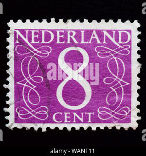 Niederlande Briefmarke-numeral Stockfoto