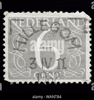 Niederlande Briefmarke-numeral Stockfoto