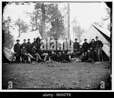 Culpeper, va. die Offiziere des 80. New York Infanterie, Provost Guard Abstract: Ausgewählte Bürgerkrieg Fotografien, 1861-1865 (Bibliothek des Kongresses) Stockfoto