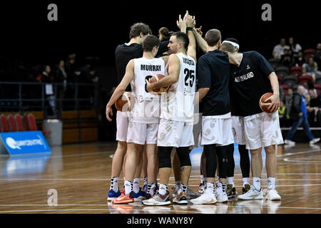 Sydney, Australien. 21 Aug, 2019. 2. August 2019; Quay Centre, Sydney, Australien; Internationaler Basketball, Kanada gegen Neuseeland groß Schwarze; die hohen schwarzen Unordnung vor dem Spiel - redaktionelle Verwendung. Credit: Aktion Plus Sport Bilder/Alamy leben Nachrichten Stockfoto