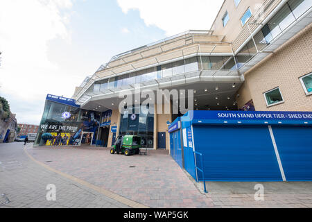 Stamford Bridge, Chelsea Home Stadion, London. Stockfoto