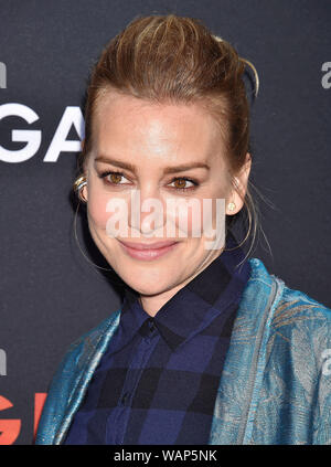 WESTWOOD, CA - 20. August: Piper Perabo besucht die LA Premiere von lionsgate's 'Engel ist Gefallen" im Regency Dorf Theater am 20. August 2019 in Westwood, Kalifornien. Stockfoto