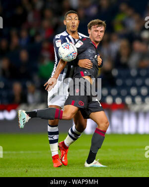 West Bromwich Albion Jake Livermore (links) und John Swift's Lesen der Kampf um den Ball in den Himmel Wette Championship Match in West Bromwich, West Bromwich. Stockfoto