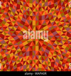 Bunte runde Mosaikfliesen Hintergrund - polygonale psychedelisch hypnotischen Vector Graphic Design Stock Vektor