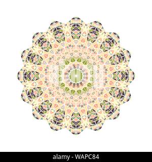 Reich verzierte abstrakte dreieckige ornament Mandala - runde polygonalen Rundschreiben Zierpflanzen vektor Element aus Dreiecken Stock Vektor