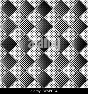 Geometrische monochrome Nahtlose quadratischen Muster Hintergrund Design - Abstrakte schwarze und weiße Vektor Grafik aus diagonal Quadrate Stock Vektor