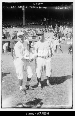 Dave Bancroft, New York NL & Roger Peckinpaugh, New York AL (Baseball) Stockfoto