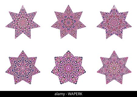 Abstrakte floralen ornament Stern-geometrischen Ornamenten vektor design Element Stock Vektor