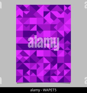 Dreieck Broschüre Vorlage Hintergrund - Purple abstract polygonalen vector Seite Stock Vektor