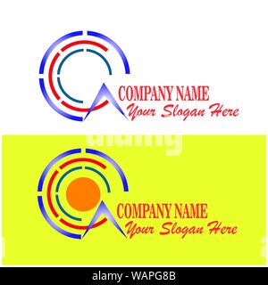 Initial ein Logo vektor design Vorlage mit bunten Kreis, dass Vielfalt symbolisieren Stock Vektor