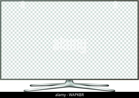 Realistische TV-Bildschirm. Smart TV mockup. Leere fernsehen Vorlage. Vektor Stock Vektor