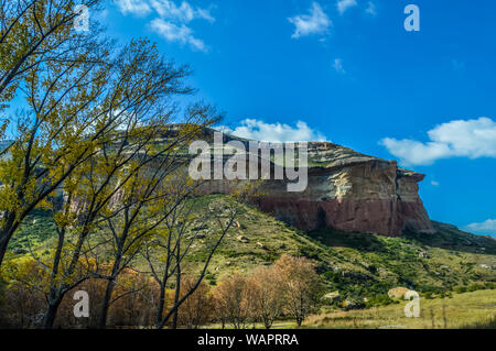 Mushroom Rocks in der Golden Gate Highlands National Park in Clarens in Afrika Stockfoto