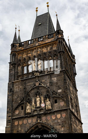 Pulverturm in Prag, Tschechische Republik Stockfoto