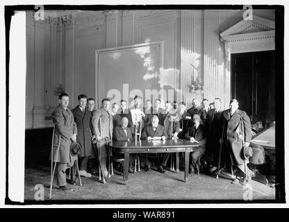 Behinderte Soldaten im Capitol, 2/16/22. Stockfoto