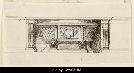 Zeichnung, Design für einen Altar, Mensa, evtl. für Santa Maria del Priorato, 1764-66 Stockfoto