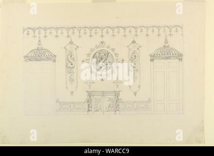 Zeichnung, Design für die Eingangshalle, Royal Pavilion, Brighton, 1819-20. Stockfoto