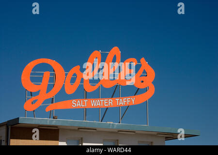 Dolles Salt Water Taffy Zeichen, Rehoboth Beach, Delaware Stockfoto