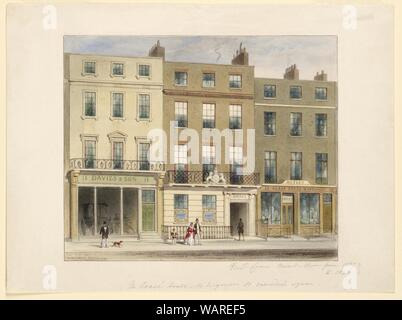 Zeichnung, Außen, Frederick Crace und Sohn Einrichtung, 14 Wigmore Street, London, 1827-40 Stockfoto