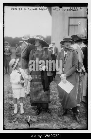 Dorothy und Richard Arnold, Frau A. Untermeyer [d. h. Untermyer] Stockfoto