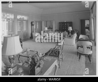 Dr. & Frau Matthäus Mellon, Residence in Runaway Bay, Jamaika, British West Indies. Stockfoto