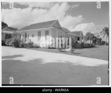 Dr. & Frau Matthäus Mellon, Residence in Runaway Bay, Jamaika, British West Indies. Stockfoto