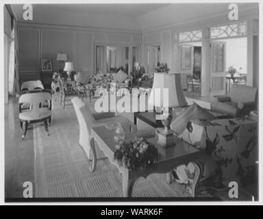 Dr. & Frau Matthäus Mellon, Residence in Runaway Bay, Jamaika, British West Indies. Stockfoto