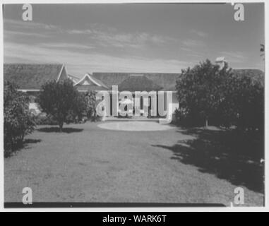 Dr. & Frau Matthäus Mellon, Residence in Runaway Bay, Jamaika, British West Indies. Stockfoto