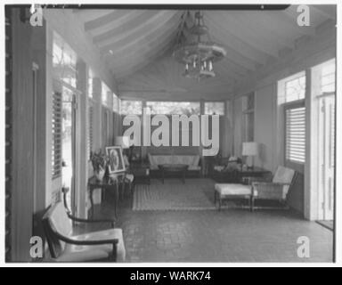 Dr. & Frau Matthäus Mellon, Residence in Runaway Bay, Jamaika, British West Indies. Stockfoto