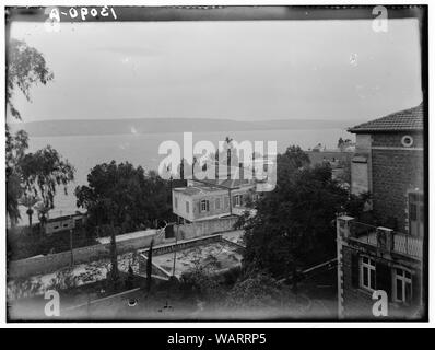 Dr. H. Torrance, Tiberias. Seeblick, Haus der Scot's Mission aus dem Krankenhaus Stockfoto