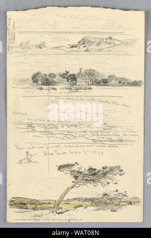 Zeichnungen, Skizzen von Sea Girt New Jersey, September 1878 Stockfoto