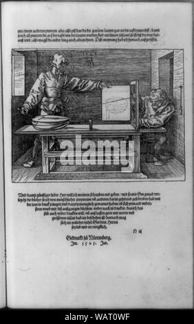 Verfasser der Zeichnung eine Laute]/AD [Monogramm], 1525 Stockfoto