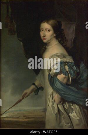 Drottning Kristina (1661) av Abraham Wuchters. Stockfoto