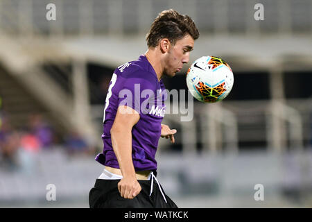 Firenze, Italien, 11. August 2019, Dusan Vlahovic (Fiorentina) während der Amichevole - Fiorentina vs Galatasaray Calcio Serie A-Kredit: LPS/Lisa Guglielmi Stockfoto