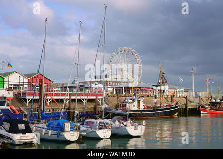 Liste Hafen auf der Nordseeinsel Sylt, Nordfriesische Inseln, Deutschland. Die nördlichste Gemeinde in Deutschland. Stockfoto